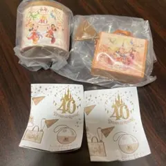 カプセルトイ　ディズニーランド40周年　チョコクランチ　エコバッグ　2点