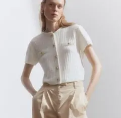 H&M 半袖 カーディガン