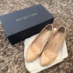 sergio rossi ベージュ ハイヒール