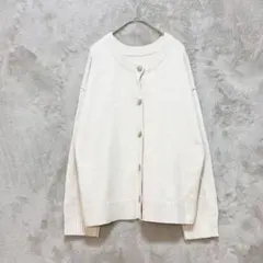 GU♡2way シャツテールコンビネーションセーター M