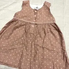 花柄ジャンバースカート 80cm ピンク ペアレンツドリーム