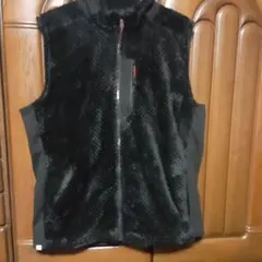 最新モデル　ワークマン　ダイヤ フリース 裏アルミ ベスト黒　Lサイズ