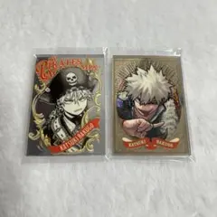 ま*な様 ヒロアカ パブミラー風アクリルステッカー 爆豪勝己 2種セット