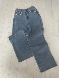 新品❤️coca ❤️ パール付きストレートデニム❤️