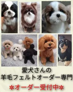 羊毛フェルト犬 SORA'S オーダー専門受付ページ