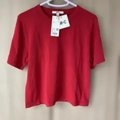 【UNIQLO:C】ボクシーニットT シャツ レッド Sサイズ