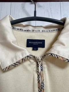 バーバリーゴルフ半袖ポロシャツ　ノバチェック　日本製　三陽商会　 L