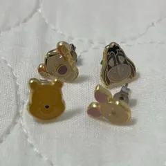 東京ディズニーリゾート　くまのプーさん　ピアス　4点セット
