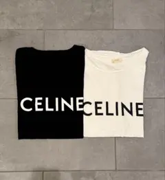 【正規品】CELINE ロゴ Tシャツ 2枚セット