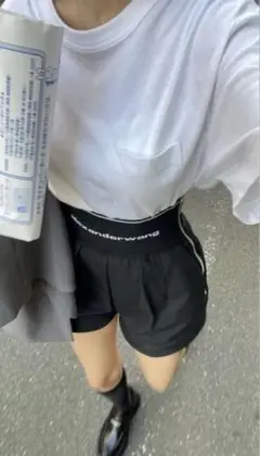 確実正規品 アレキサンダーワン ウエストロゴ ショートパンツ 0 - メルカリ