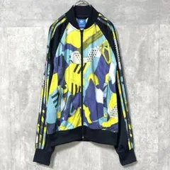 アディダス adidas ジャージ(L)カラフルグラフィック マルチカラー 長袖