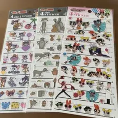 カミオジャパン パワーパフガールズ2 トムとジェリー シール 4サイズステッカー