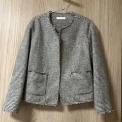 ユニクロ　ツイードジャケット　S