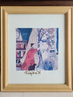 フジコ・ヘミング 版画 餌撒き 額装品 - メルカリ
