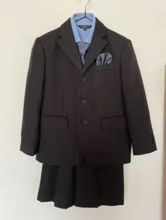 入学式、七五三　子供用ストライプスーツ一式セット 120cm