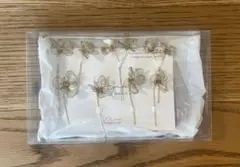 【ヘアアクセサリー】ゴールド花モチーフヘアピン8本セット