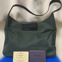 極美品 PRADA ミニハンドバッグ ハーフムーン型 極美品 PRADA ミニハンドバッグ ハーフムーン型