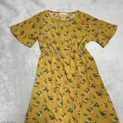 E hyphen world gallery 花柄ロングシャツワンピース