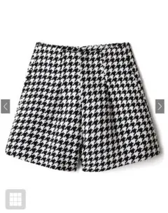 【GRL】千鳥柄ハイウエストショートパンツ[ac2032]