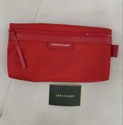 LONGCHAMP ポーチ レッド　ナイロン　新品のサムネイル