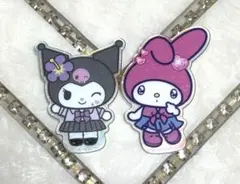 サンリオキャラクターズ　アクリルブローチ クロミちゃん⭐︎マイメロディ