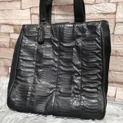 y2k 00s Snake leather bag BLACK バッグ 平成