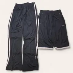 S●新品タグ付き●Kaepa ロング＆ハーフパンツ 2点セット ブラック×ピンクのサムネイル