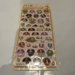 ボンボンドロップシール　お茶犬