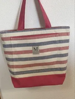 ハンドメイドファスナー付きトートバッグ