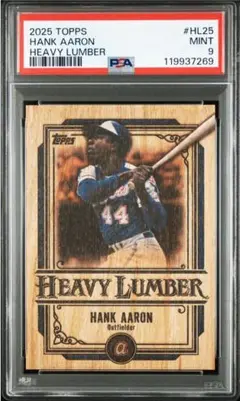 2025 Topps Hank Aaron Heavy Lumber PSA 9