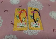 絵馬　ストラップ　酉　2点セット