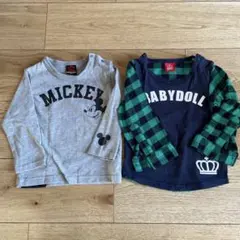 ミッキー＆BABYDOLL 長袖カットソー