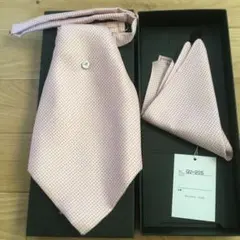 アスコットタイ チーフ 結婚式 前撮り 二次会 新郎 ネクタイ ピンク