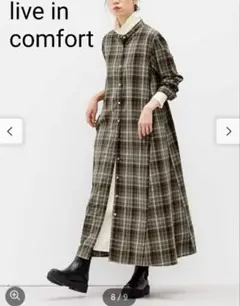 シャツワンピース ロングワンピース