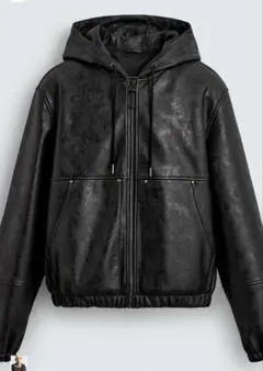 ケンタウロス健太着用　レザーフーディージャケット
