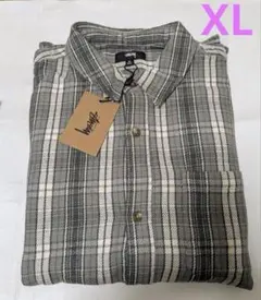 ステューシーBeach Plaid Shirt /XL/チャコール