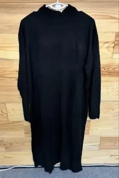 新品　アズールバイマウジー　ブラックロングニットワンピース　L