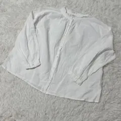 【c5553】studio CLIP シャツ　長袖　ホワイト