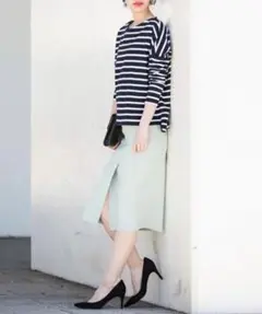 ADAM ET ROPE 2WAYダブルフェイススカート タイト　綺麗め　上品