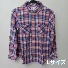 Coen チェック柄 長袖シャツ