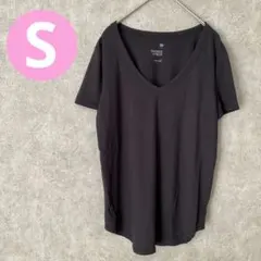 Tシャツ ブラック 半袖 シンプル Sサイズ 夏 USA古着