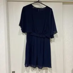ロペピクニック　ネイビー シフォン フレアスリーブ ブラウスのサムネイル