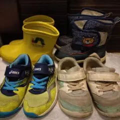 16㌢まとめ売／スニーカー(asics.IFME) あおむし長靴、スノーブーツ、