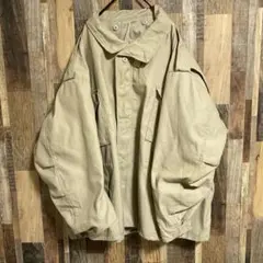 フィールドジャケット メンズ 3XL ベージュ USA古着 90s 長袖アウター