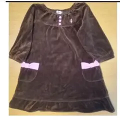 ミキハウス　リーナちゃん　ベロア調　チュニック　ワンピース　120