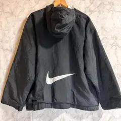 90s OLD NIKE ナイキ ナイロンジャケット フーディー ブラック