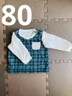 Hot Biscuits チェック柄トレーナー 80