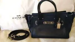 COACH スワッガー27 ショルダーバッグ ブラック　コーチ