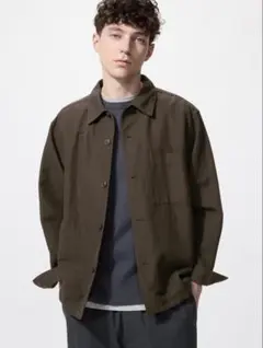 UNIQLO コットンリネンシャツジャケット