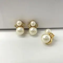 クリスチャンディオール パール イヤリング ネックレストップ 5_210